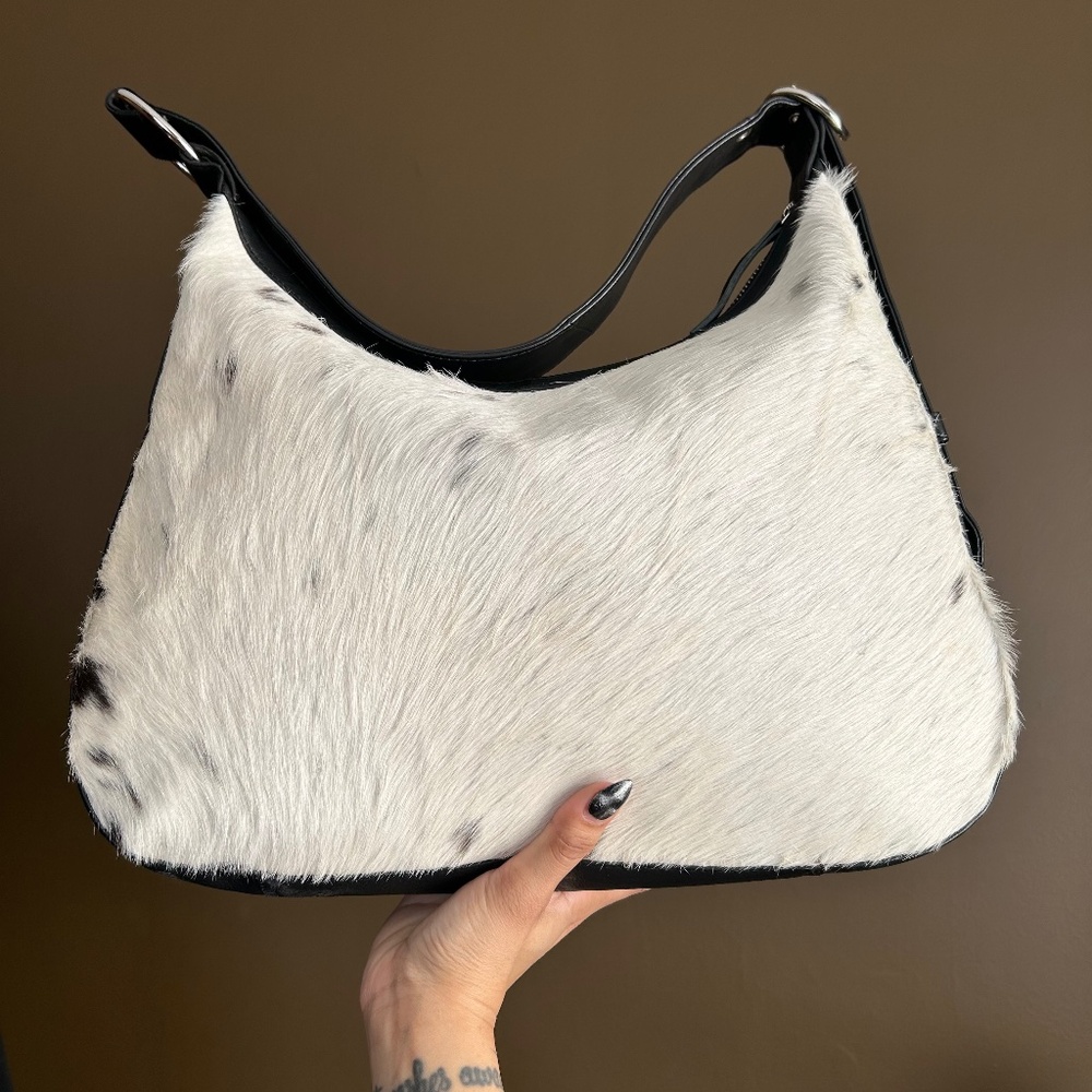 Cow Hair Crossbody Leather Bag
